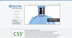 Desktop Screenshot of neutra-gmbh.de